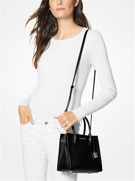 michael kors leather mercer crossbody special edition